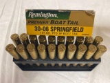 Remington Premier boat tail 30-06 Springfield ammo.