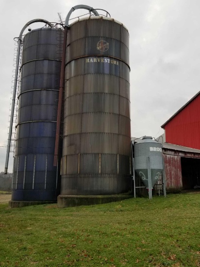 17 x 45 Harvestore silo, goliath bottom unloader