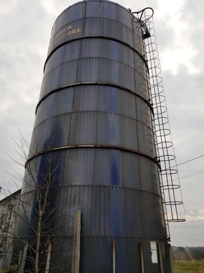 20 x 50 Harvestore silo, goliath bottom unloader