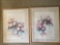 Charlene Lawley prints, pair, 24 x 30 frame.