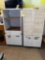 Pair of metal storage cupboards, 24