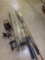 (10) Fishing rods & (6) reels.