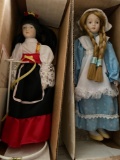 (9) Children of the World New England Collector Society dolls.