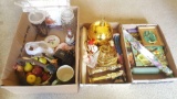 3 boxes of decorative items