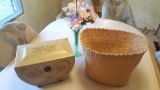 Jewelry box, basket and vase