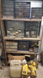 Hardware, parts, oil, boxes and contents