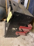 Custom made hauling box, attaches to lawn tractor.