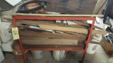 Lumber, wood and industrial metal rack