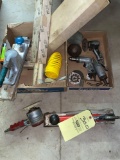 Pneumatic sanders, drills, abrasives.