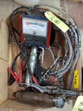 Christie battery tester, jumper cable, grease guns, etc.