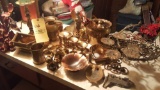 30 pcs. of brass and metal ware