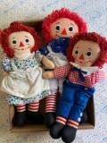 Raggedy Ann & Andy dolls.