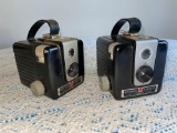 (2) Kodak Brownie Hawkeye cameras.
