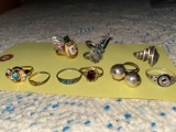 (11) Rings, some sterling, some Avon.