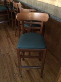 Seven matching bar stools