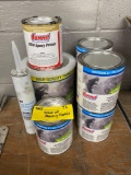 Group of painting supplies