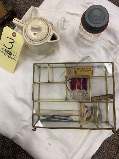 Massillon Ohio Teapot, Traditional Washboard, Jewelry Case