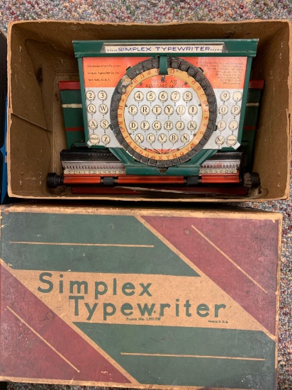 Simplex Typewriter and Magazines