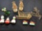 Assorted Christmas Decorations and Village Set