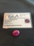 Certified & Appraised Ruby Oval 30.35 Cts