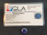 Certified & Appraised Blue Sapphire Oval 6.30 Cts