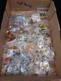 Box of Assorted Hat Tacks - Sylvester, Strawberry Shortcake, BamBam, Smurfs, Snoopy, Big Bird,