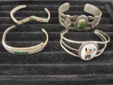 Sterling and Turquoise Bracelets