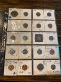 Assorted Cents, Large Cent, Indian Head, Lincoln Head, 3... Silver, 2... piece