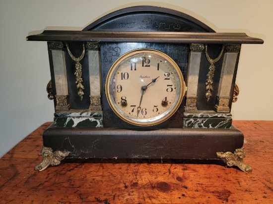 E. Ingraham 8 Day Mantle Clock