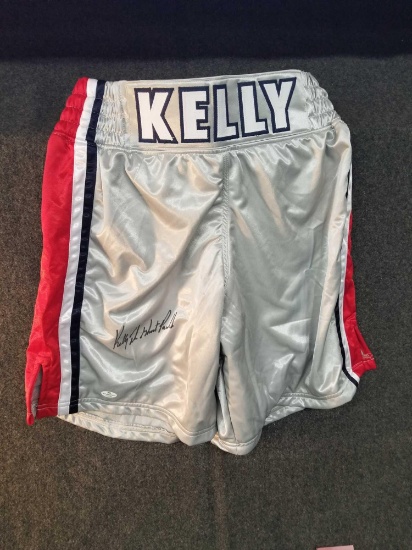Kelly The Ghost Pavlik signed shorts with cert