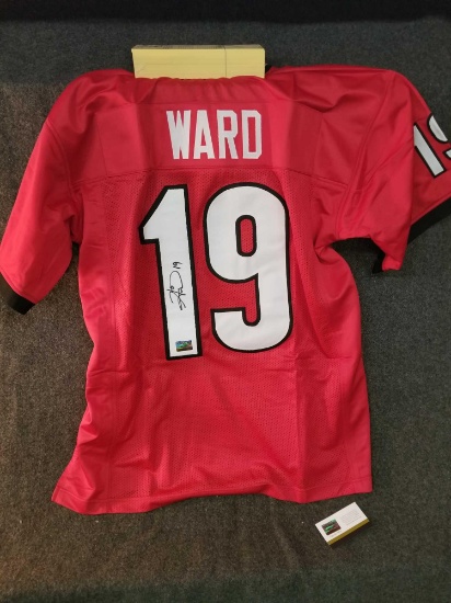 Hines Ward signed jersey, Bulldogs, with cert