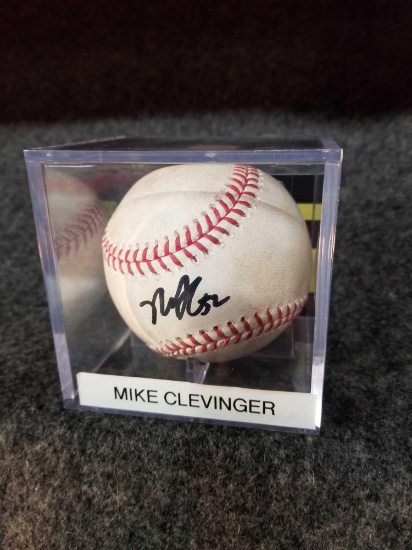 Mike Clevinger signed baseball, with cert