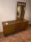 Kroehler Mid-Century Modern Style Dresser w/ Mirror, End Stand and Chest of Drawers