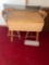 Drop-leaf table and 2 chairs