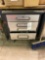 Forge 4-drawer diamond plate front cabinet on casters with key