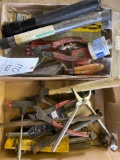 2 boxes of assorted tools, flashlight