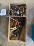 2 boxes of sockets, cutters and large extension