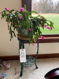 Wrought-Iron Plant Stand w/ live plant