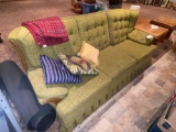 Kroehler Green 3-Cushion Upholstered Sofa