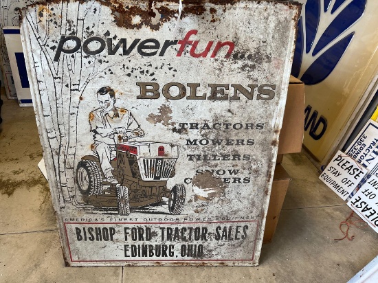 LATE 50's BOLENS TRACTOR SIGN