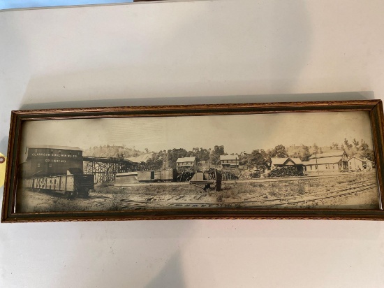 Clarkson Coal Mining Co. photo, 30" x 9" frame.