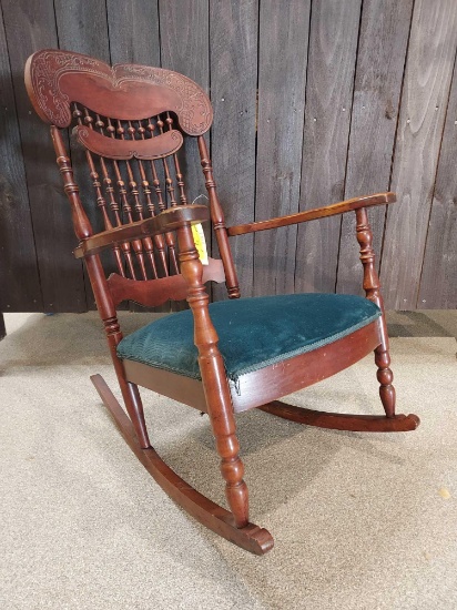 Pressed Spindleback Rocking Chair