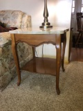 (2) Marble-Top End Tables