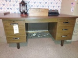 Wooden Office Desk - Does not include items on top
