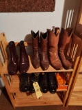 Cowboy and Military Boots with Small Case in Box