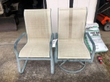two patio chairs