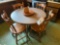 kitchen table with 4 chairs, lazy Susan