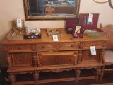 Ornate Carved Sideboard - Does not include items on top