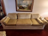 Cushioned Sofa with Pillows and Arm Rest Covers