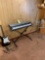Keyboard, Guitar (NO STRINGS), Mini Amp, Music Stands